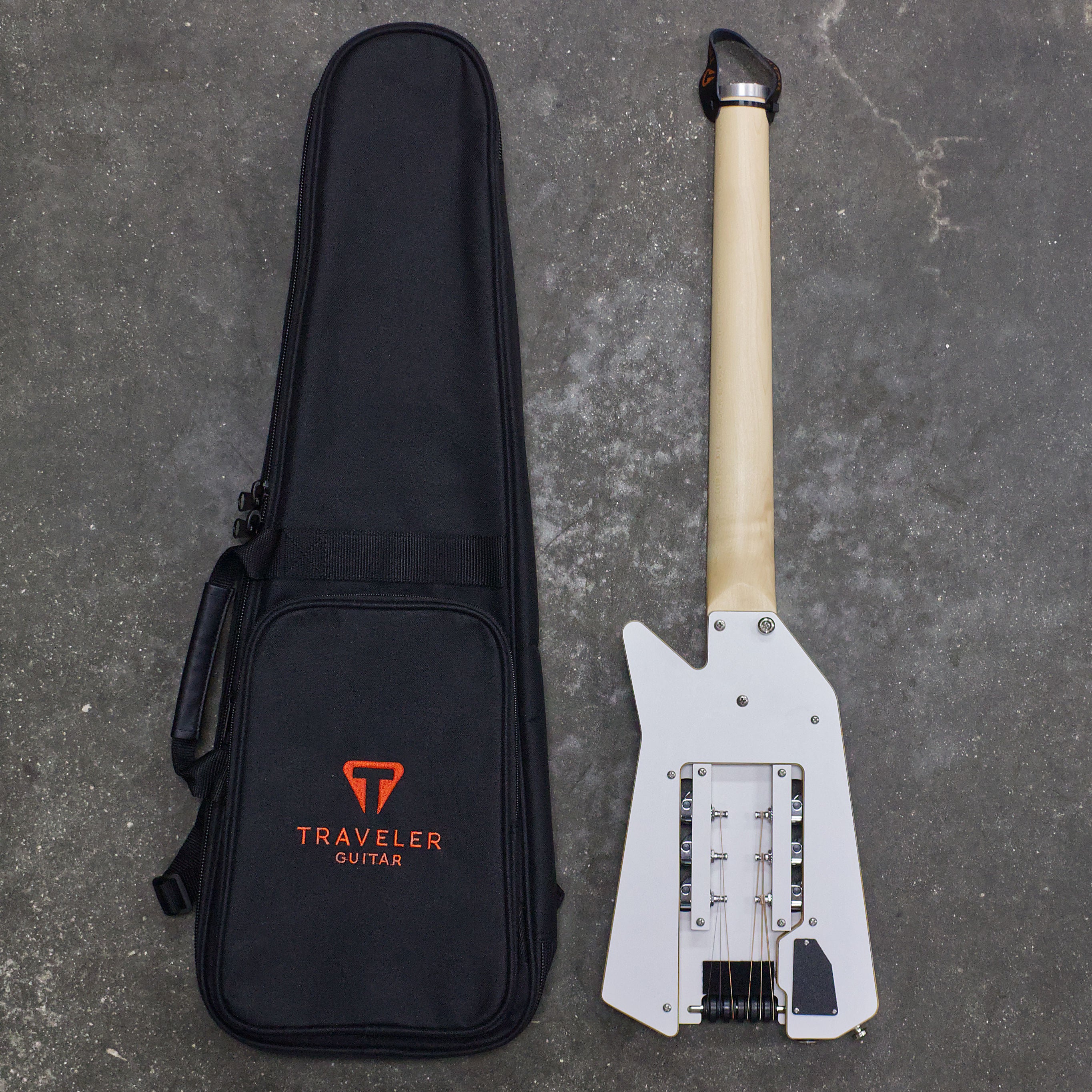 Edge Angel White (prototype)-Traveler Guitar®