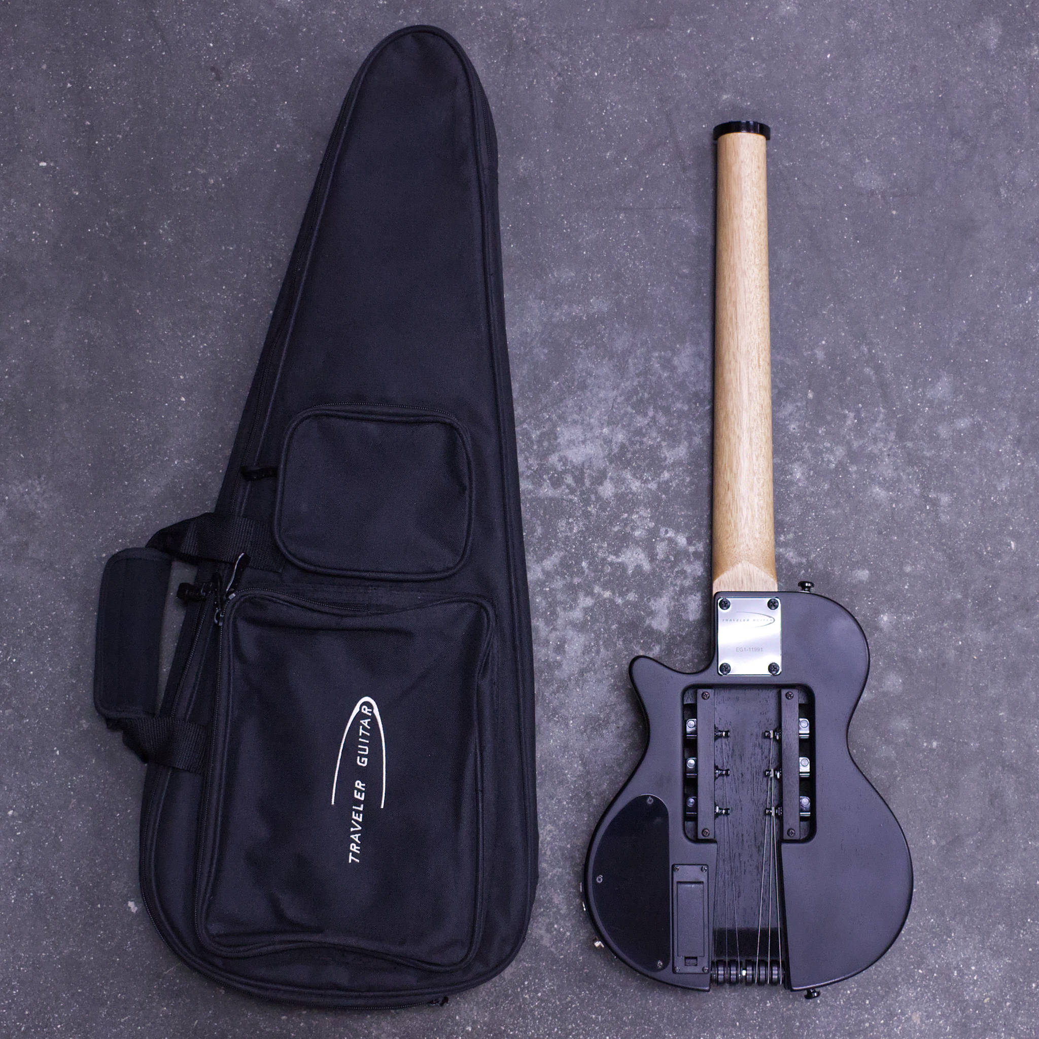 Escape EG-1 (White/Ash) w/ Ambrosonics Preamp – Traveler Guitar®