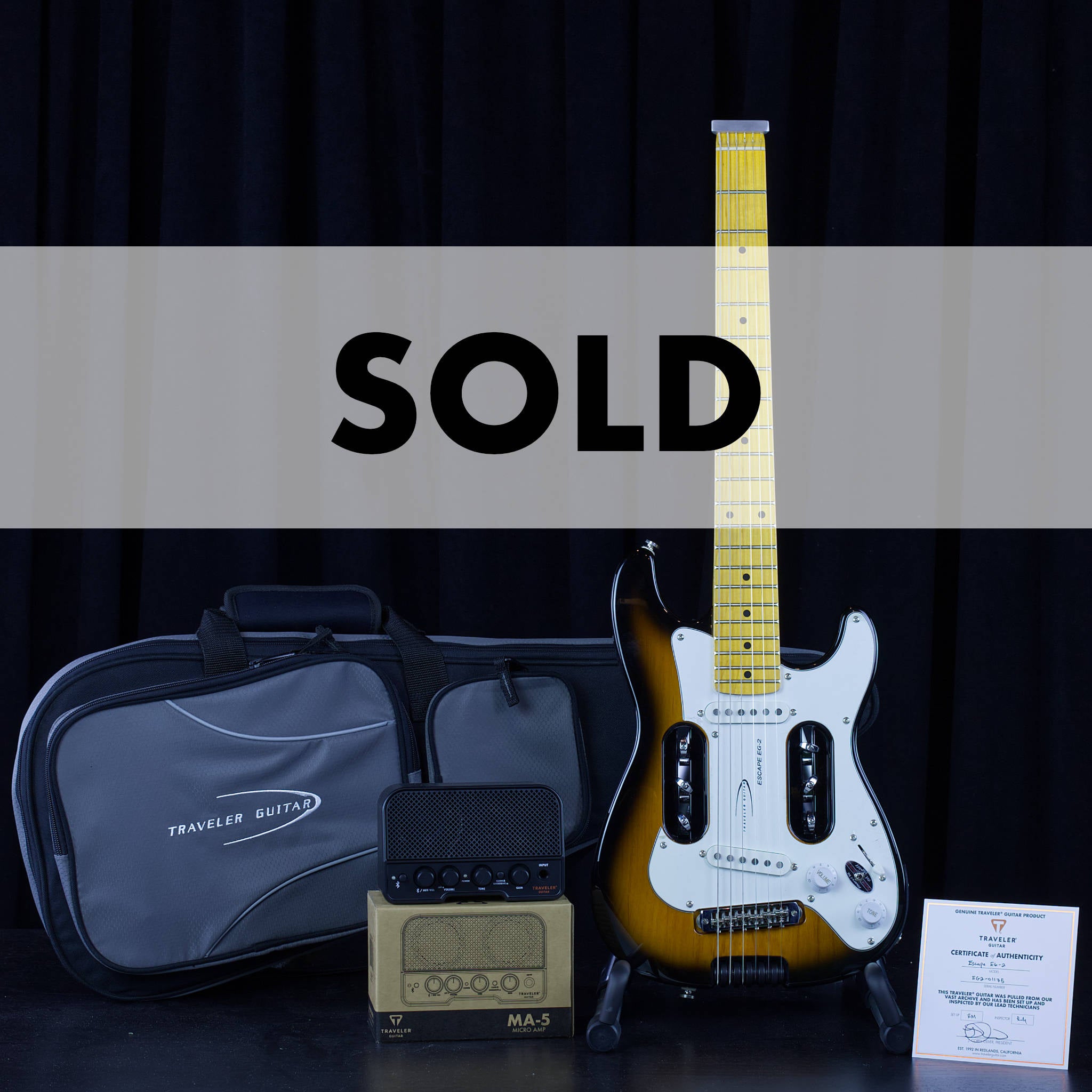 Traveler Guitar Escape EG-2 (Sunburst) Electric Guitar – Traveler