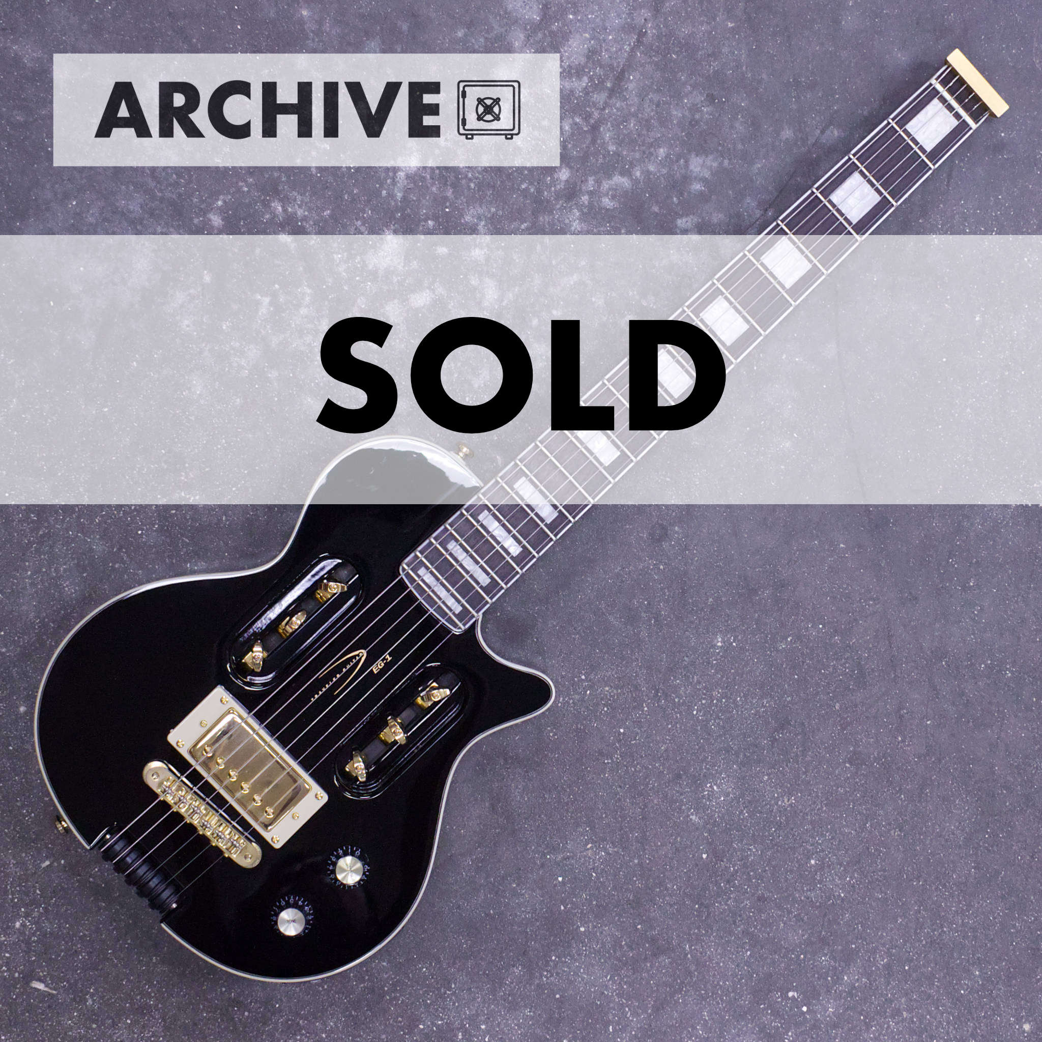 Archive-Escape EG-1 Custom (Gloss Black) – Traveler Guitar®