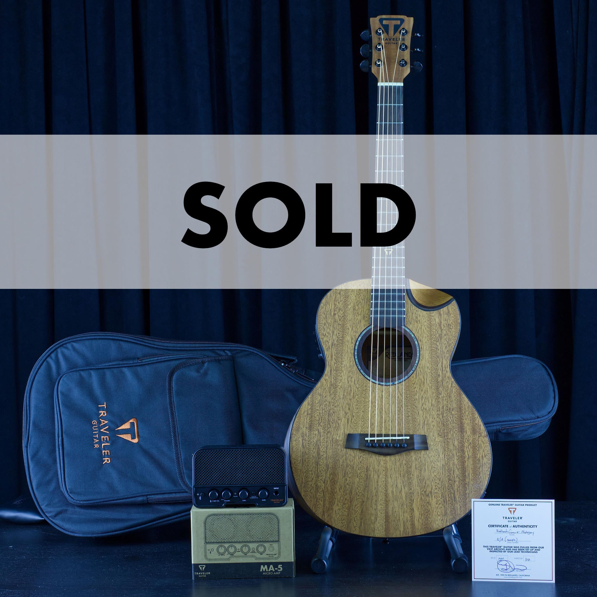 Archive-Redlands Concert Mahogany EQ Acoustic Guitar