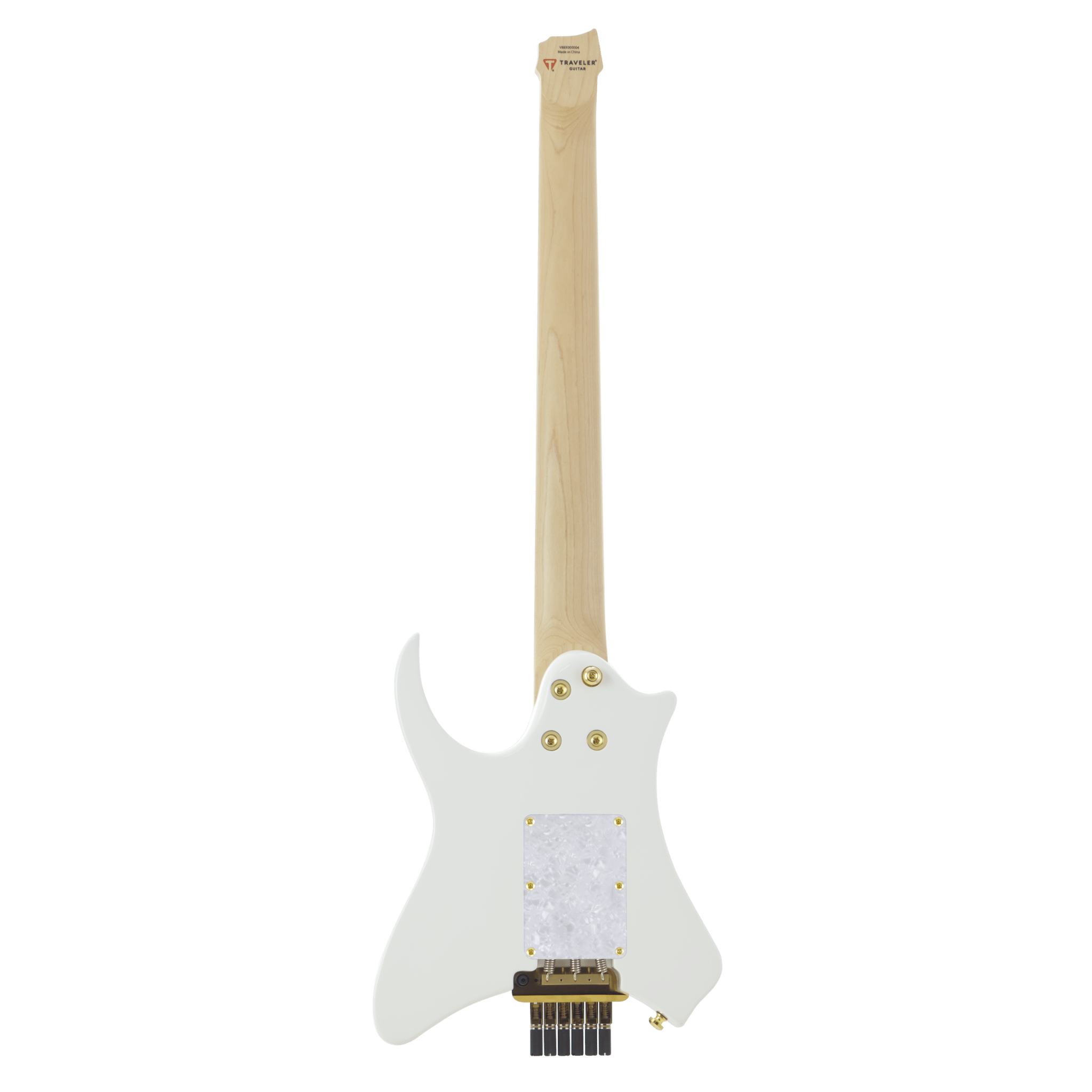 B-Stock Headless Vaibrant® Deluxe V88XHL (Frost White) Electric Guitar