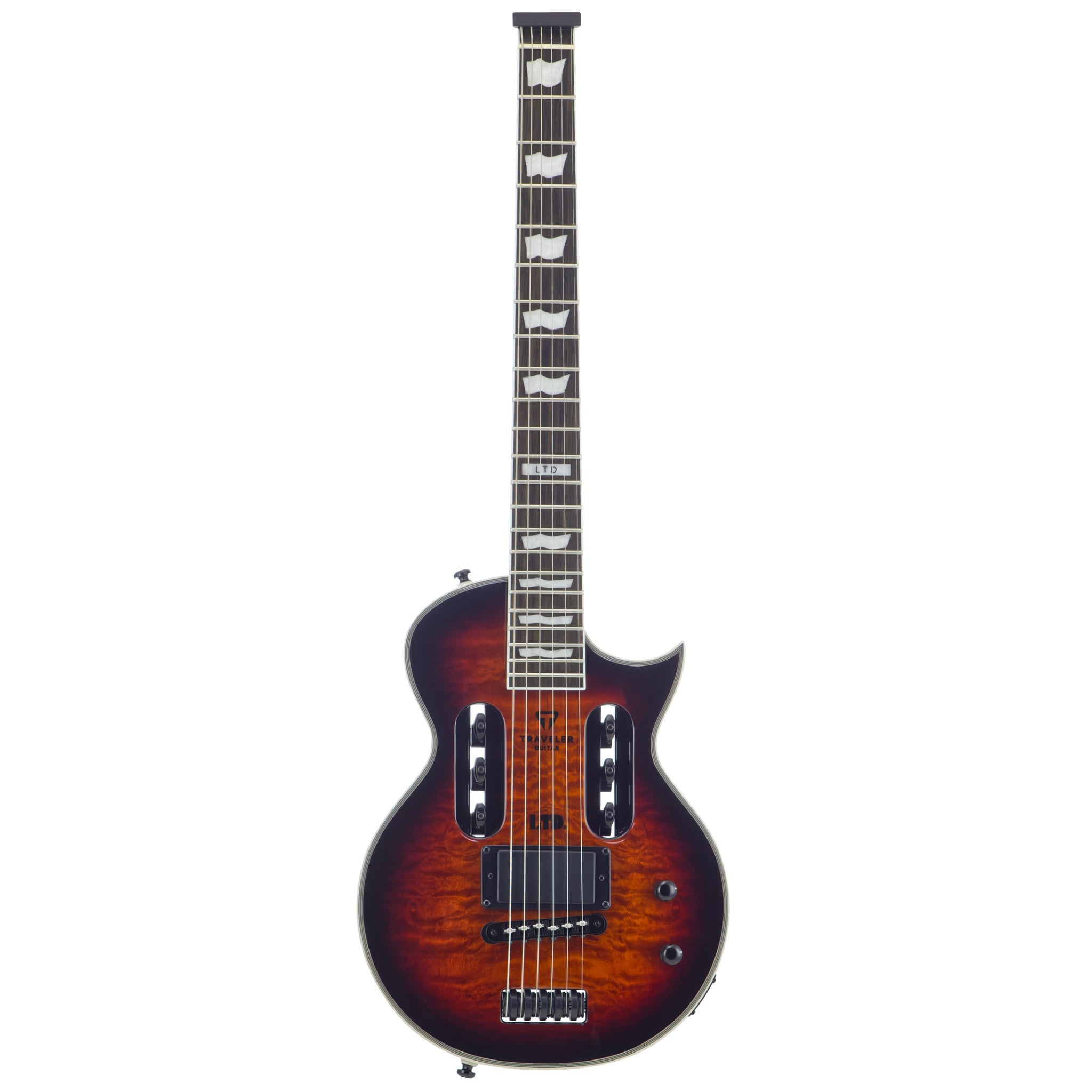 LTD EC-1 (Dark Brown Sunbursty) Electric Guitar - Traveler Guitar® (front)