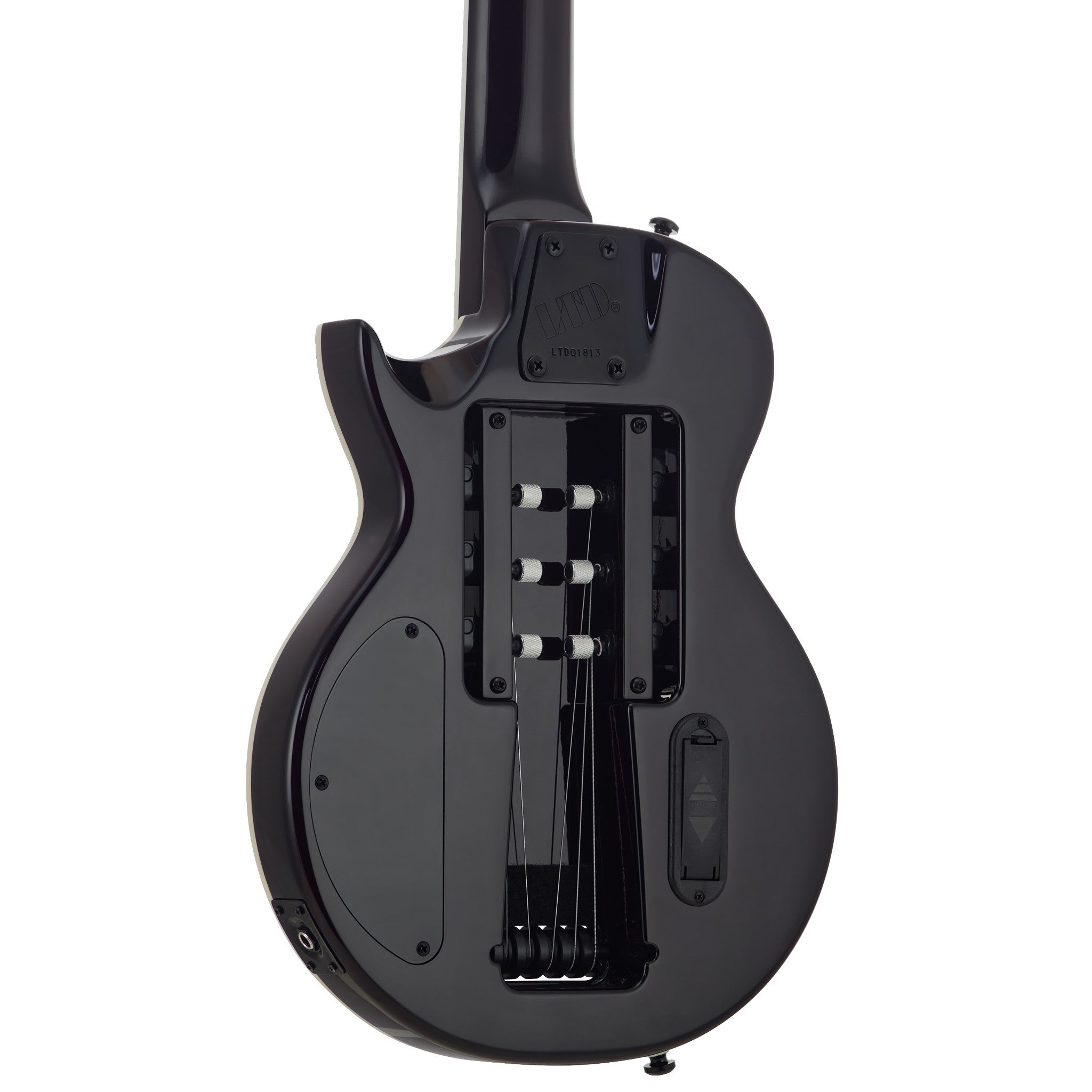 LTD EC-1 (Dark Brown Sunbursty) Electric Guitar - Traveler Guitar® (back detail)
