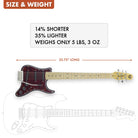 B-Stock Travelcaster Deluxe (Black/Tortoise/Maple) Electric Guitar