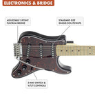 B-Stock Travelcaster Deluxe (Black/Tortoise/Maple) Electric Guitar