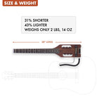 B-Stock Ultra-Light Acoustic Lefty (Antique Brown) Acoustic Guitar