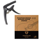 Capo & Traveler Guitar Strings Bundle Accessory