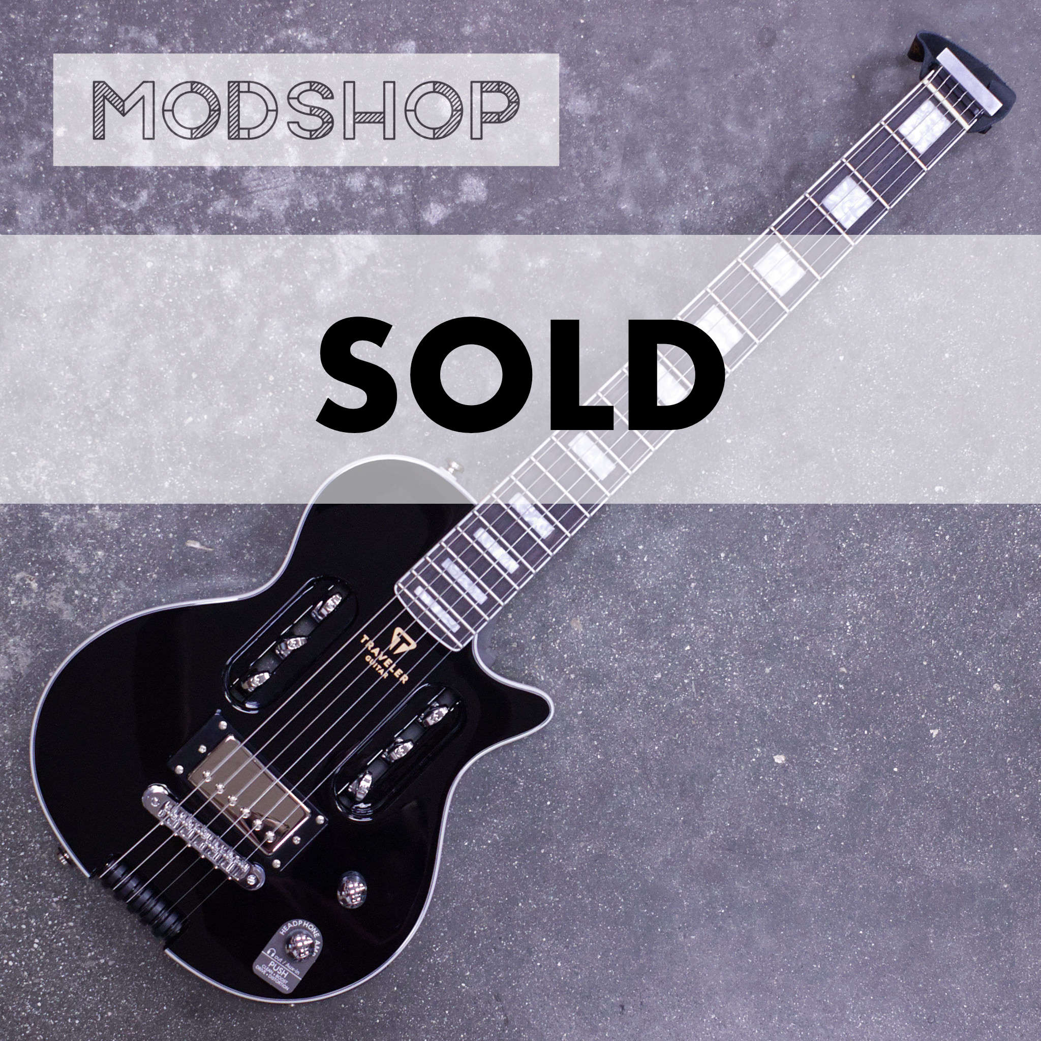 MOD SHOP-EG-1 Custom (Gloss Black/ Chrome Hardware/ E-Tuner) Electric Guitar