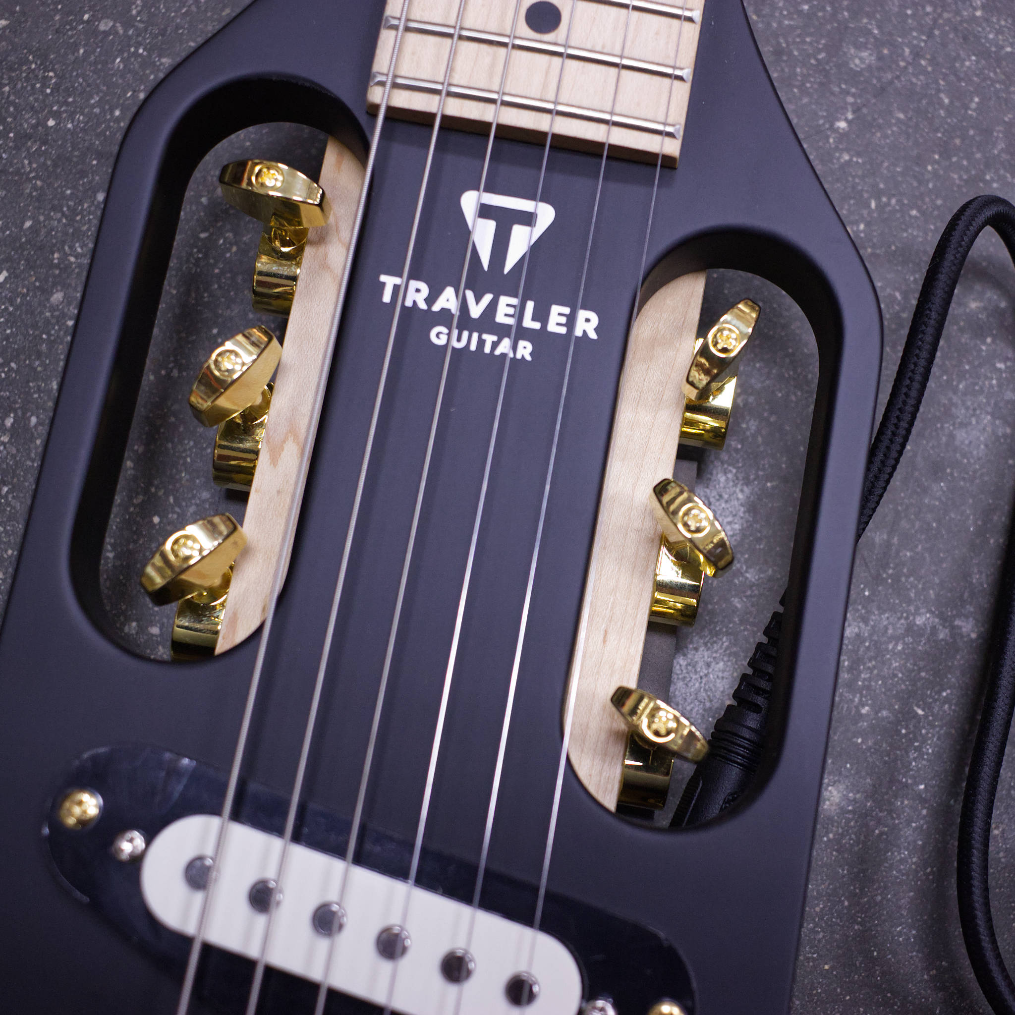 MOD SHOP-Pro-Series (Matte Black/ Gold Hardware) Hybrid Guitar