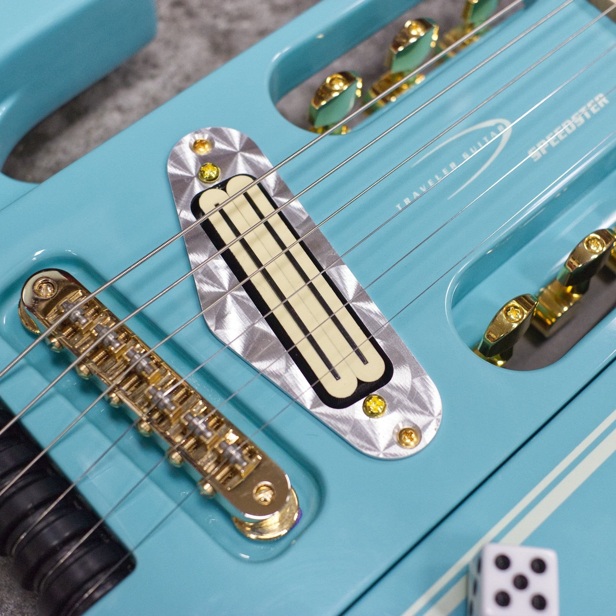 MOD SHOP-Speedster Deluxe (Classic Blue/ Gold Hardware) Electric Guitar