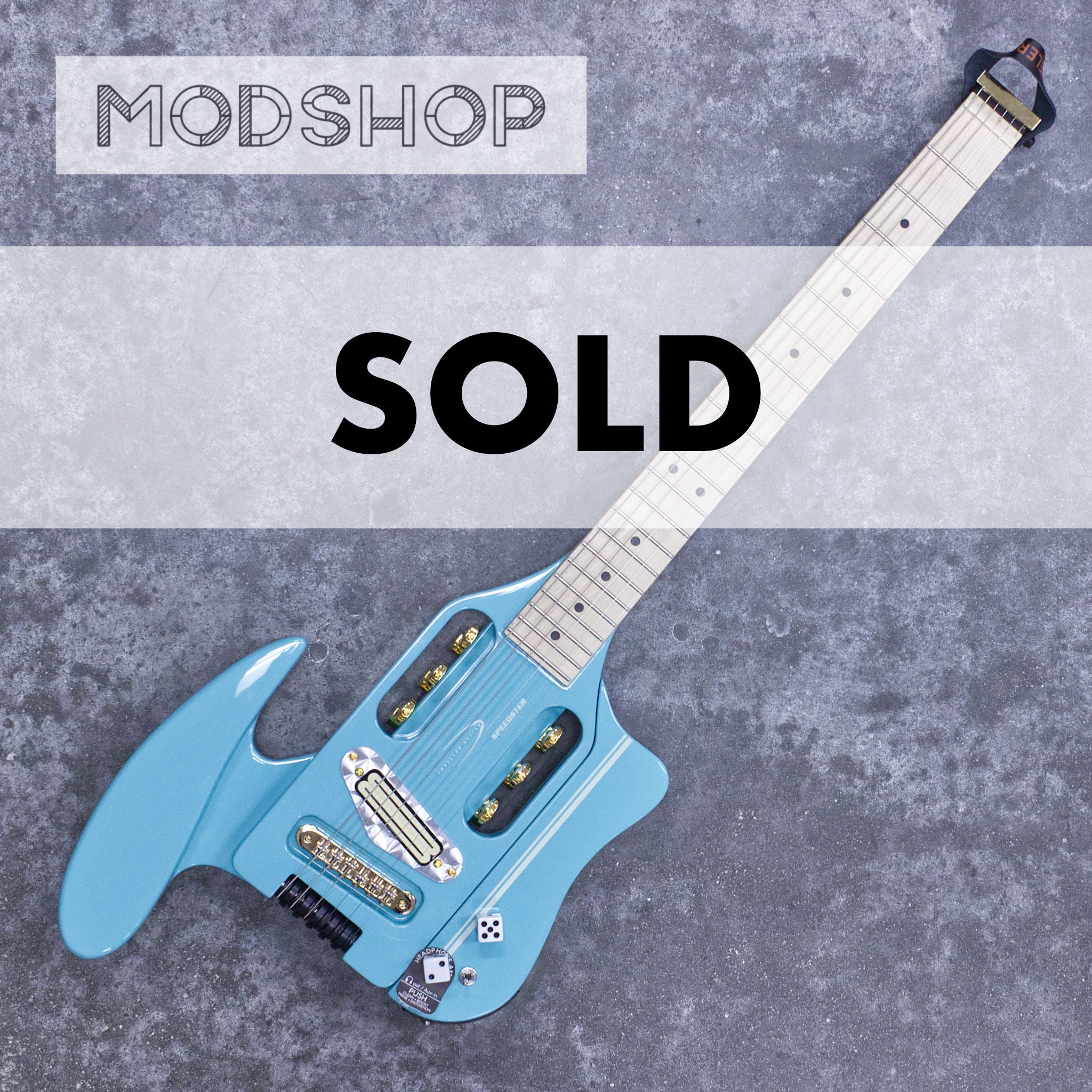 MOD SHOP-Speedster Deluxe (Classic Blue/ Gold Hardware) Electric Guitar
