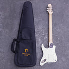 MOD SHOP-Travelcaster Deluxe (Gloss White/ Walnut/ SSS) Electric Guitar