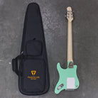 MOD SHOP-Travelcaster Deluxe (Surf Green/ Flame Maple Neck/ Dual-Rail Humbucker) Electric Guitar