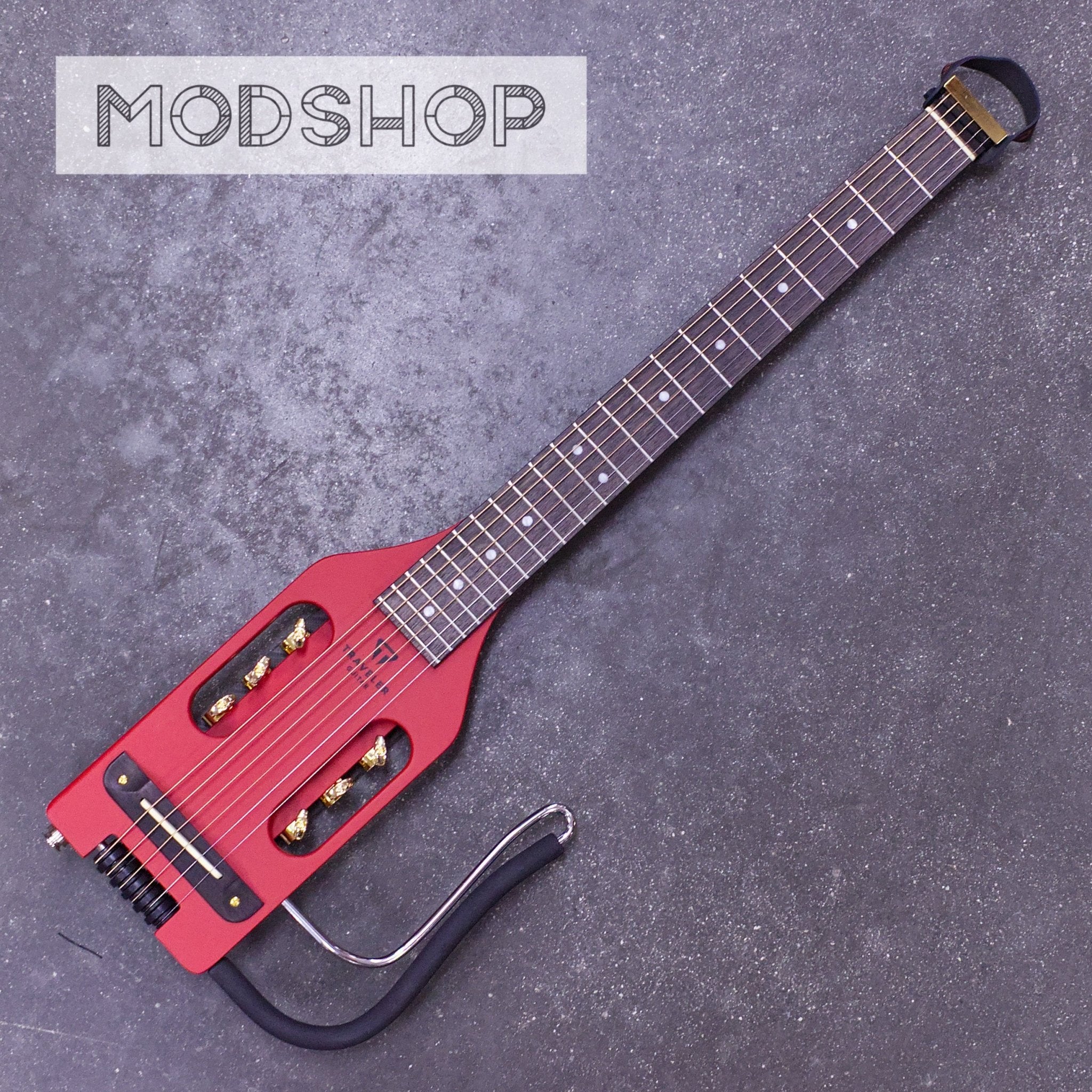 MOD SHOP Ultra-Light Acoustic (Vintage Red w/ Gold Hardware & Locking Tuners) Acoustic Guitar