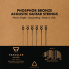Phosphor Bronze Custom Light Acoustic Guitar Strings Accessory