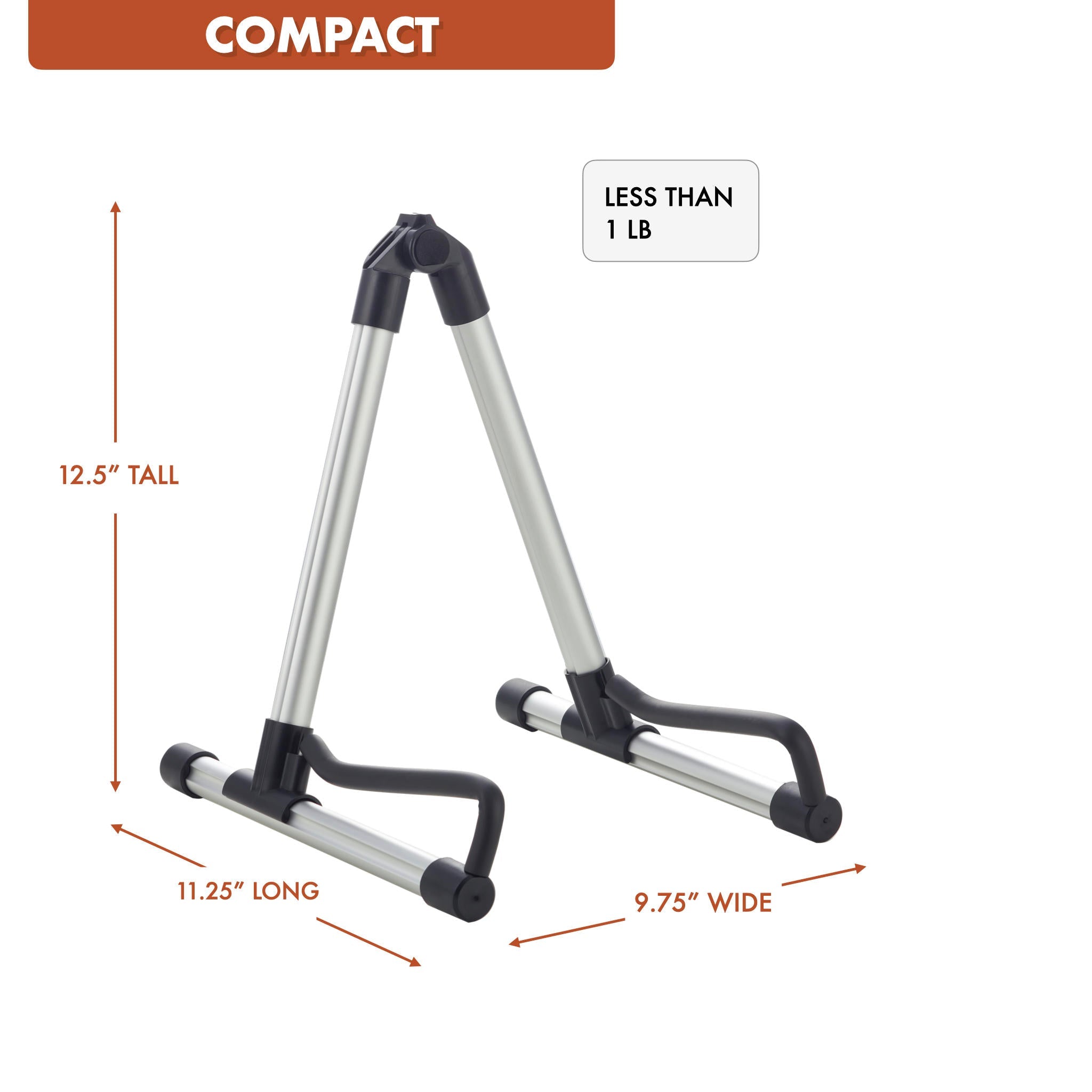 Portable Folding Guitar Stand with Gig Bag Accessory