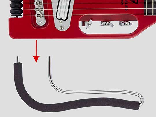 Ultra-Light Series guitars feature removable lap rests making transportation easy