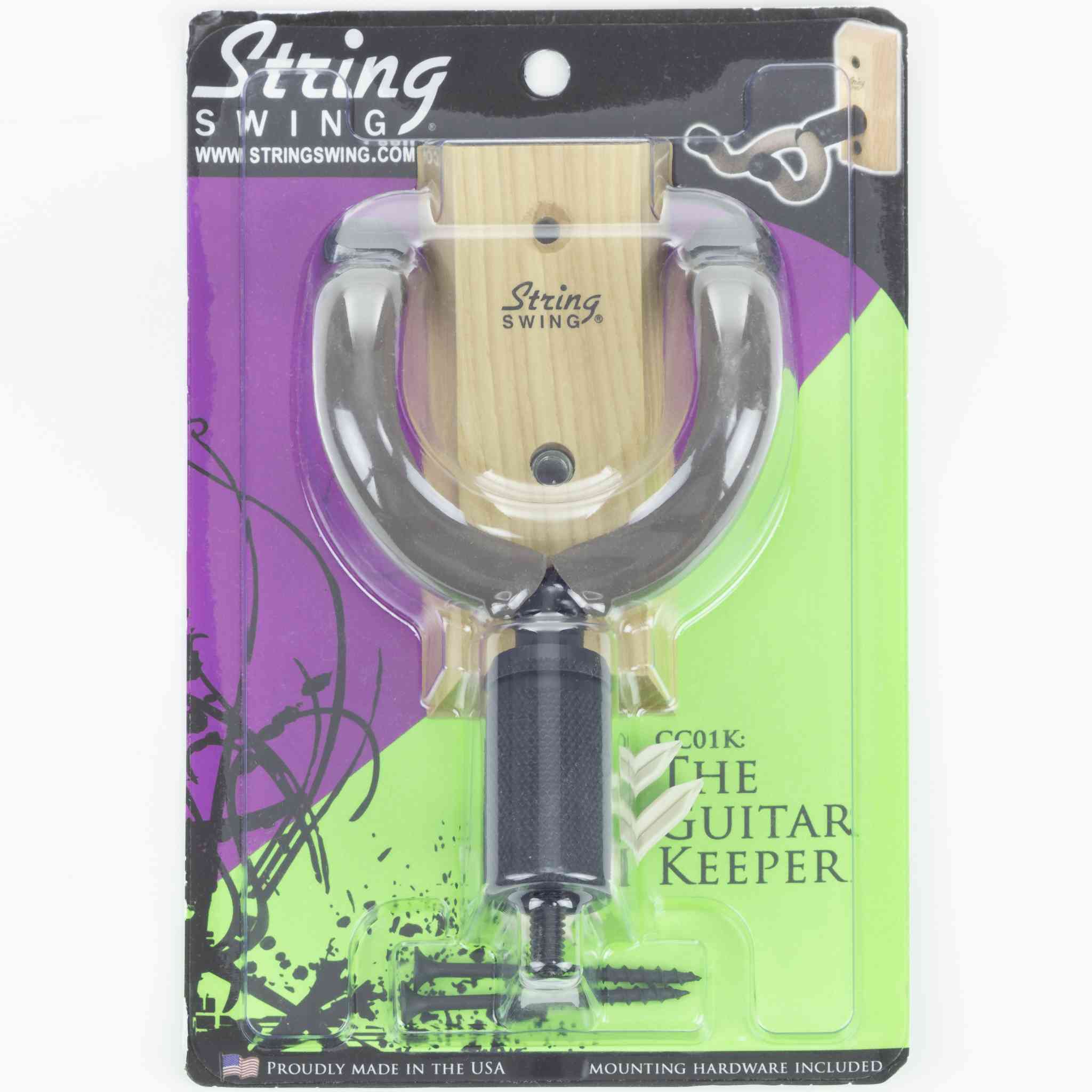 String Swing Guitar Wall Hanger (Wood) Accessory