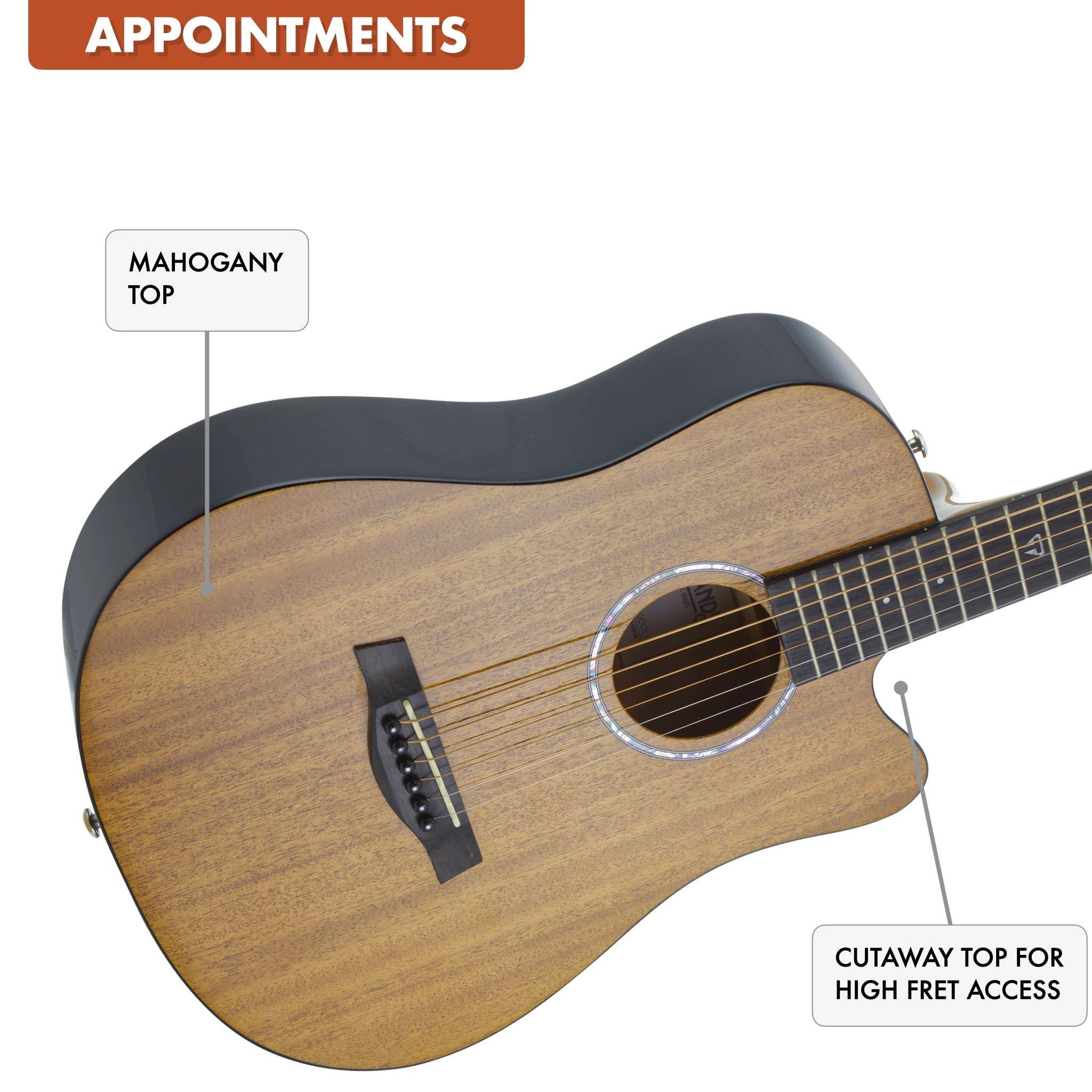 Used Redlands Mini (Mahogany) Acoustic Guitar