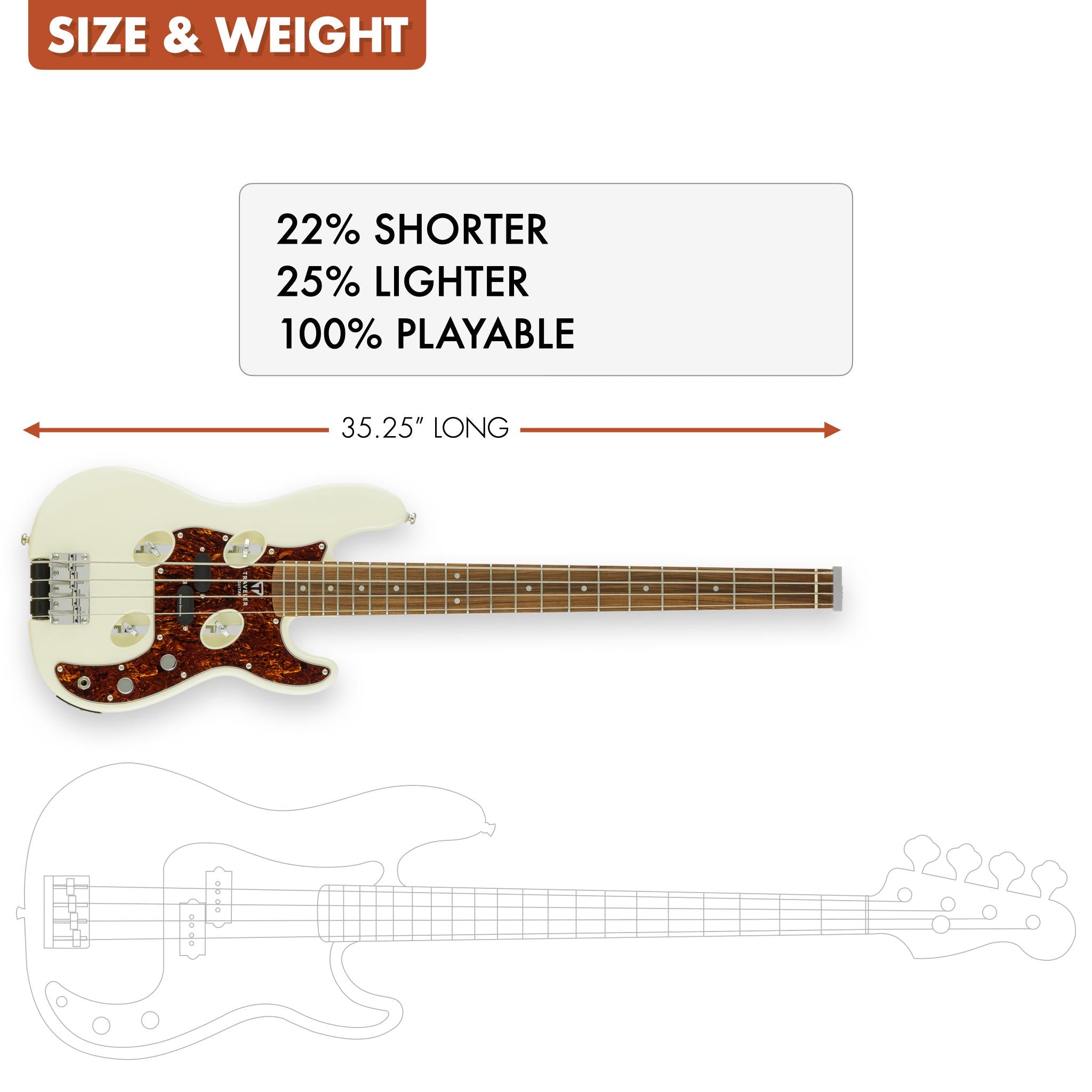 Used TB-4P Bass (Pearl White) Bass