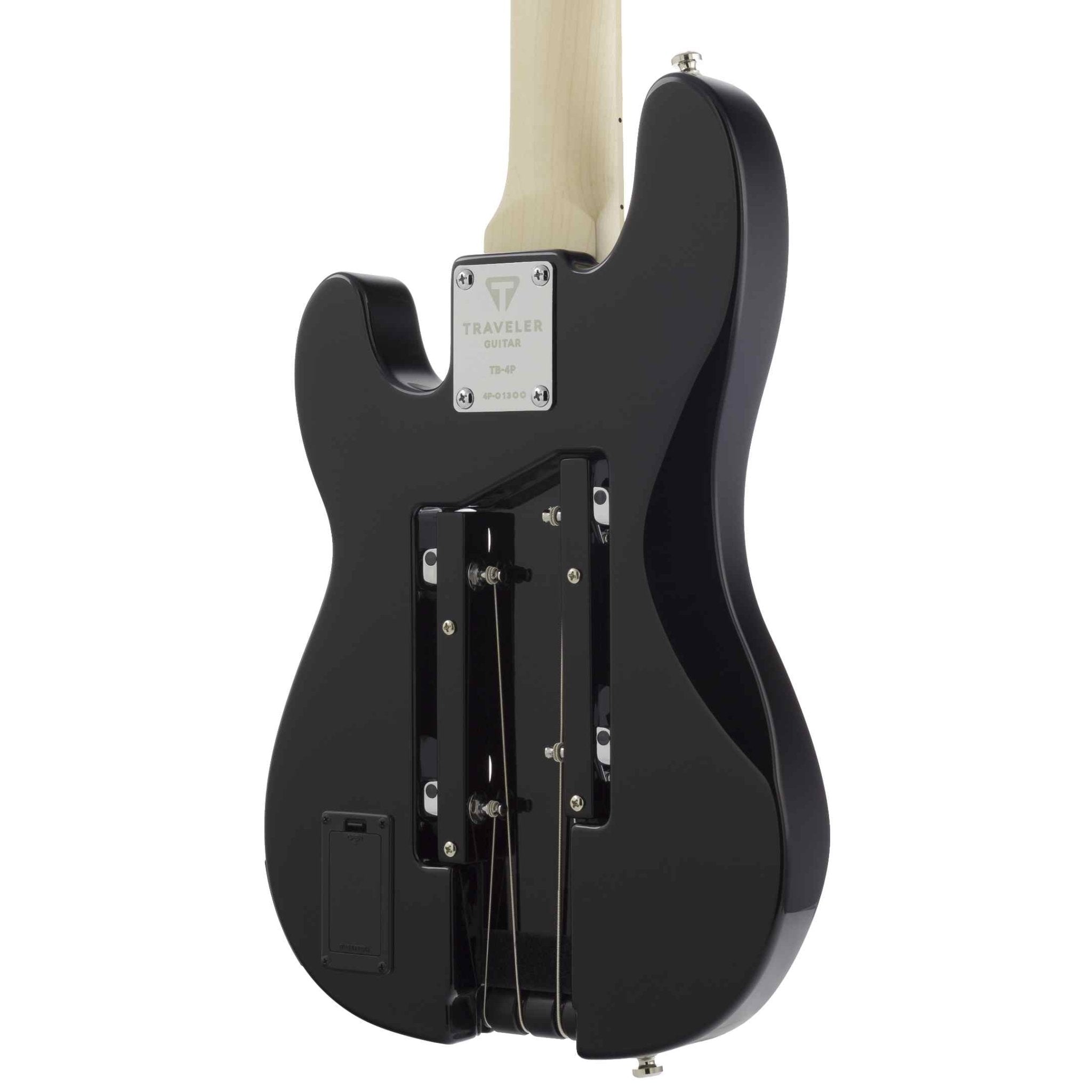 TB-4P Bass Guitar-Sunburst/ Maple-Traveler Guitar® (back detail)