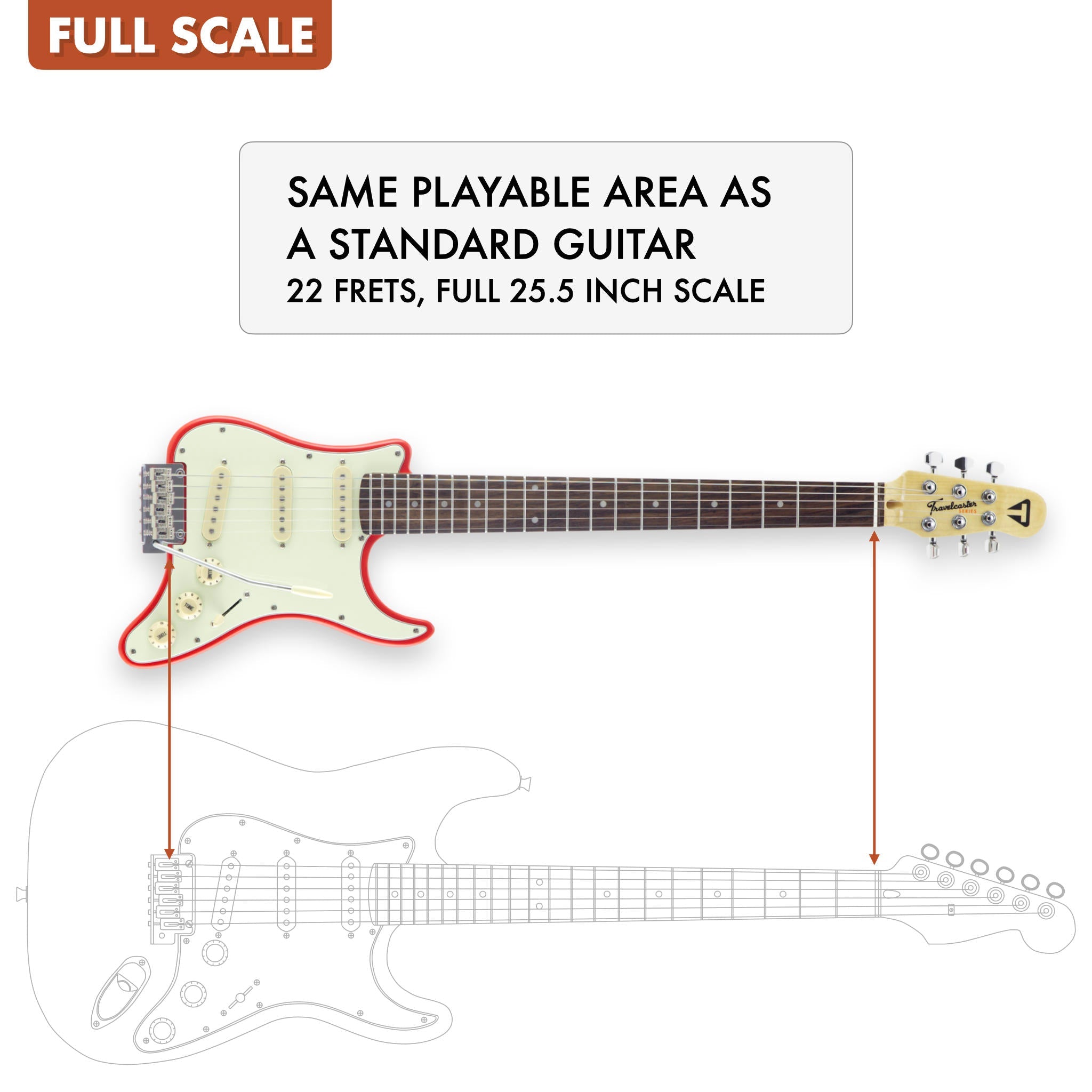 Used Travelcaster Deluxe (Fiesta Red) Electric Guitar