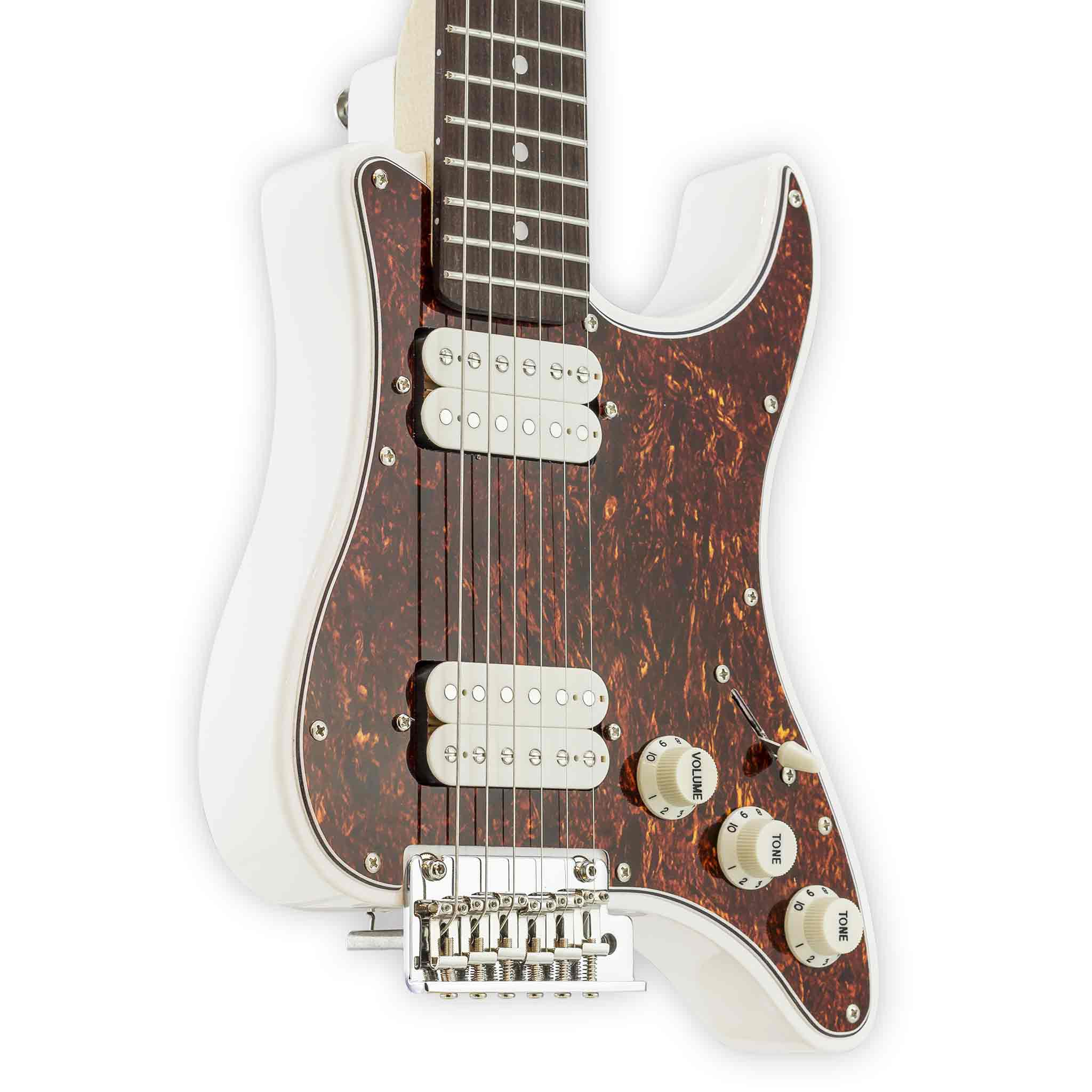 Used Travelcaster Deluxe (Gloss White/Tortoise) Electric Guitar