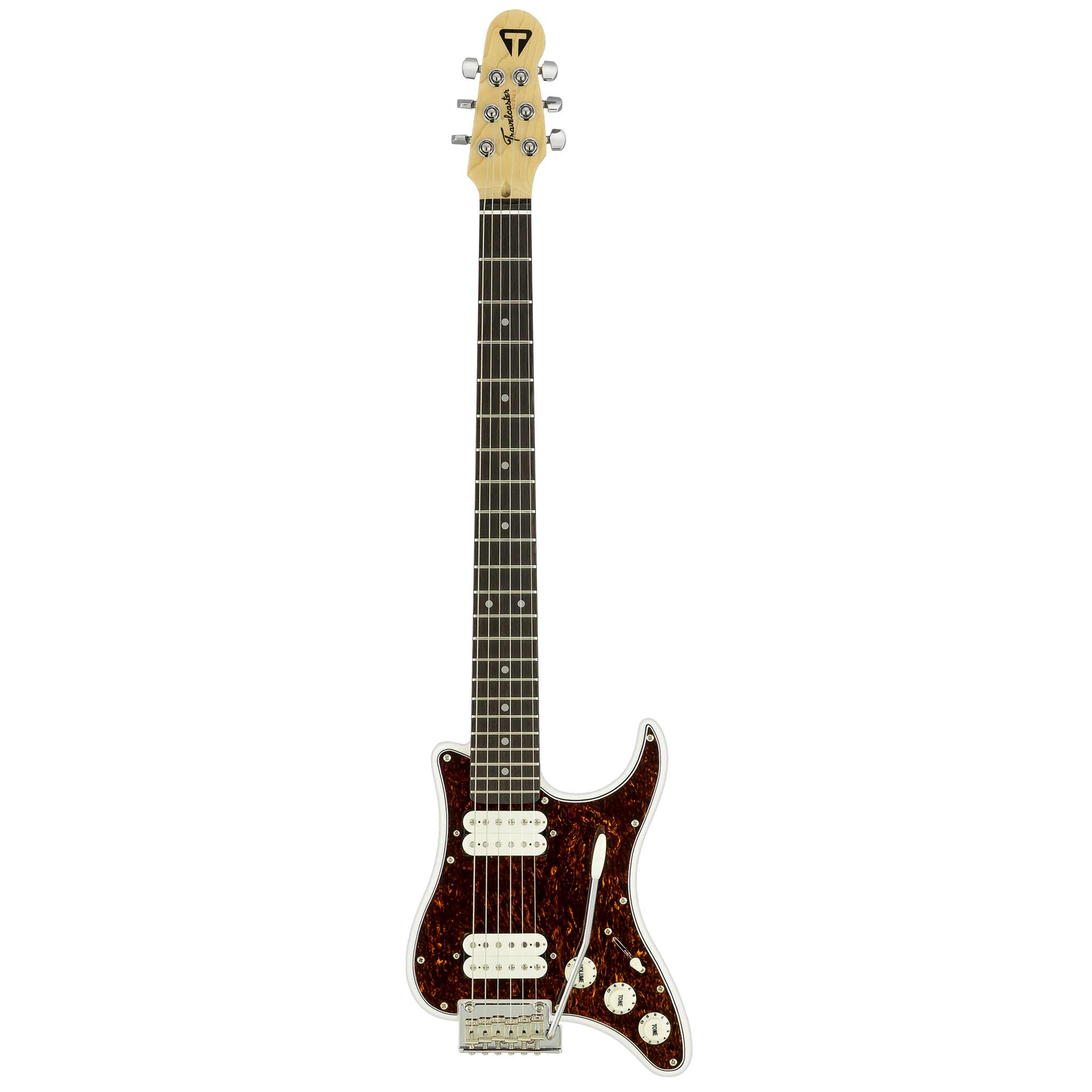 Used Travelcaster Deluxe (Gloss White/Tortoise) Electric Guitar