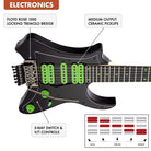 Used Vaibrant® Deluxe V88X (Cosmic Black) Electric Guitar