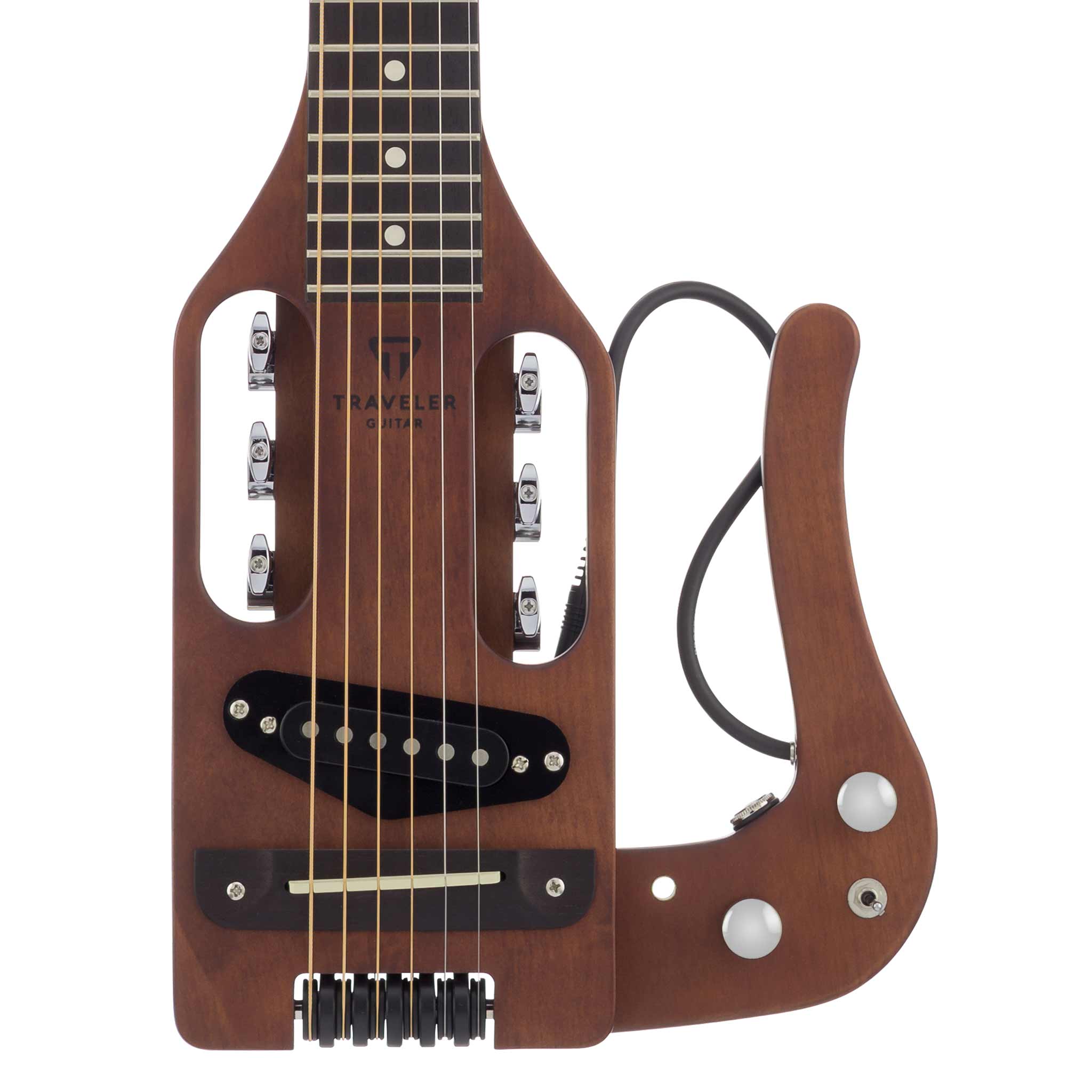 backpack hawaiian traveler guitar Traveler Guitar Pro-Series Electric Guitar (Antique Brown)