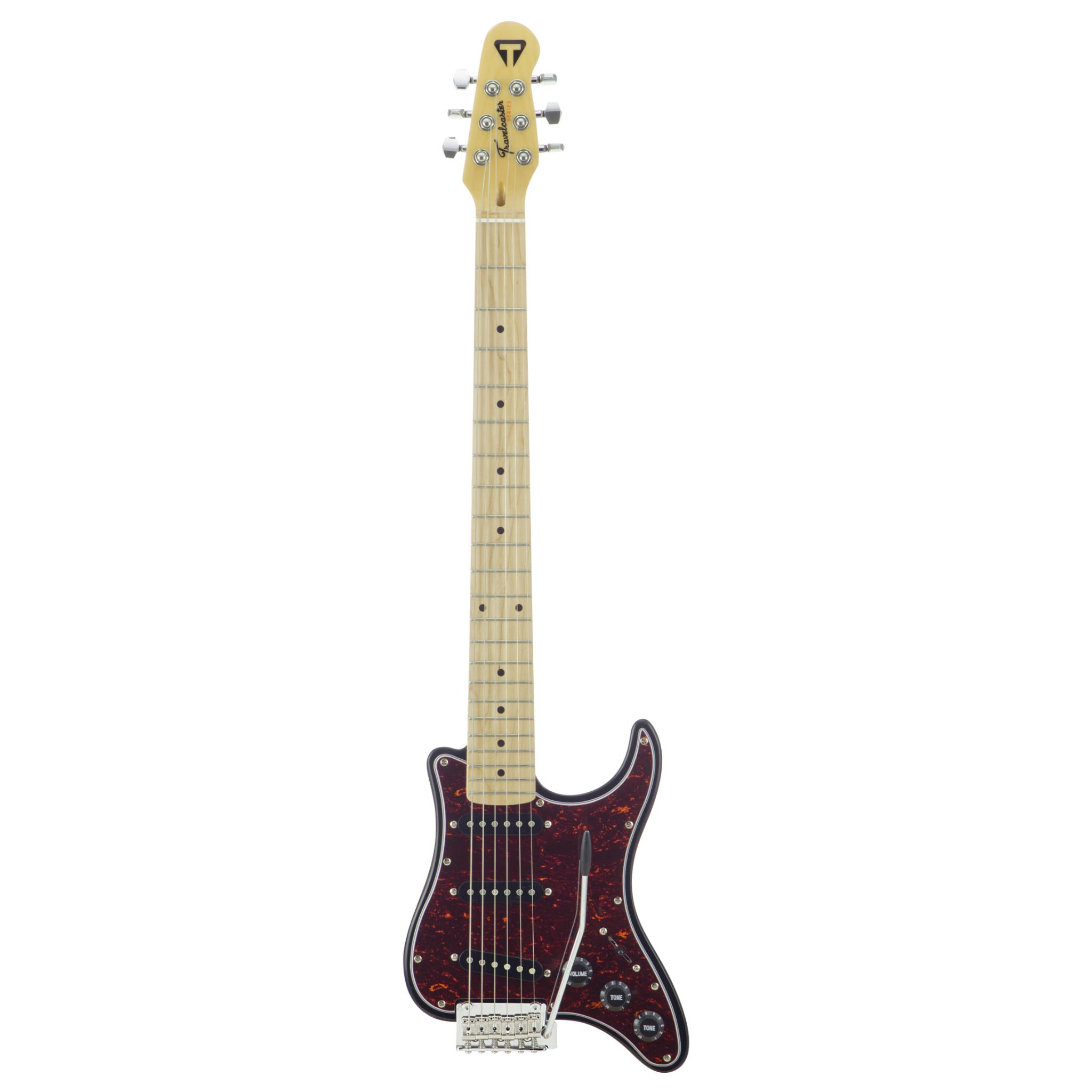 B-STOCK Travelcaster Deluxe (Black/ Tortoise) Electric Guitar