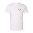 Traveler Guitar Origin Logo Tee (Back Logo, White) Apparel
