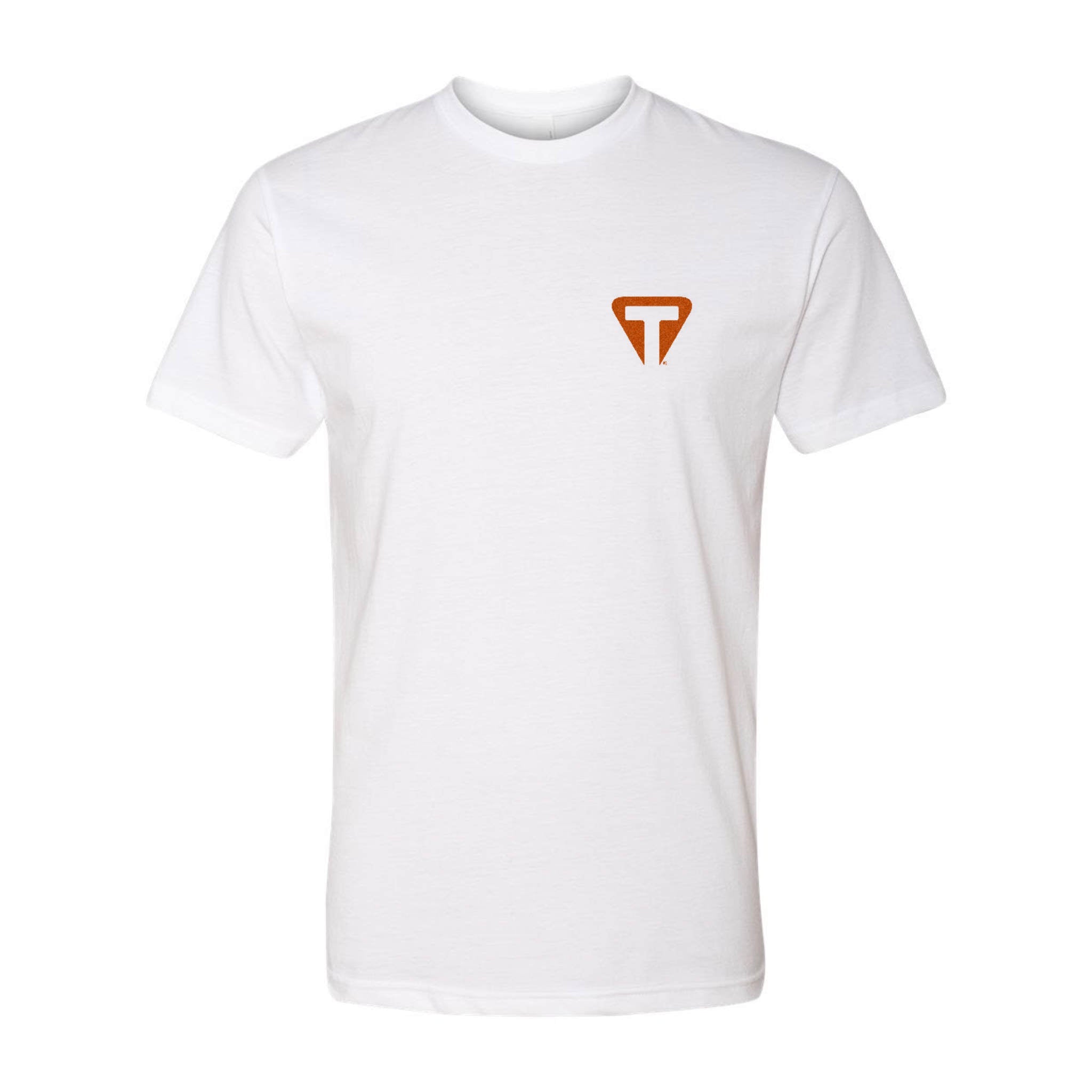 Traveler Guitar Origin Logo Tee (Back Logo, White) Apparel