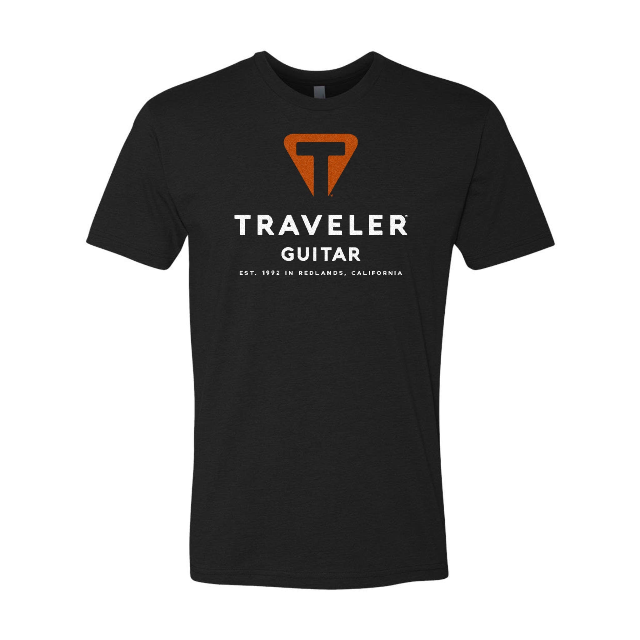 Traveler Guitar Origin Logo Tee (Front Logo, Black) Apparel