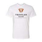 Traveler Guitar Origin Logo Tee (Front Logo, White) Apparel
