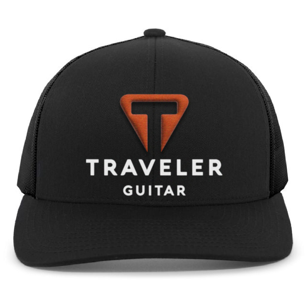 Traveler Guitar Origin Logo Trucker Snapback Hat Apparel